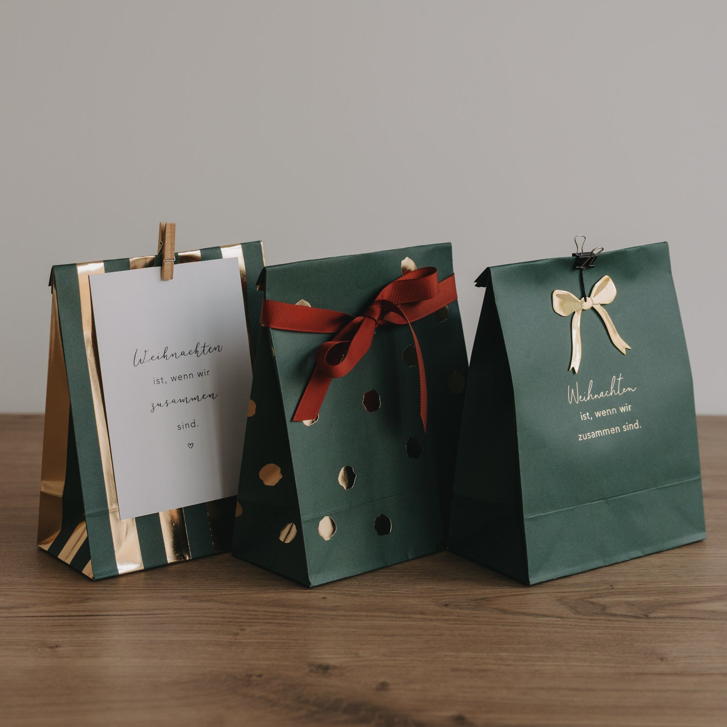 Sacchetti di carta Natale piccoli set da 6 - Eulenschnitt