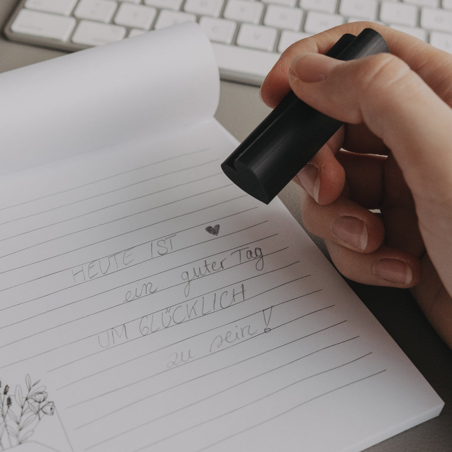 Eraser heart black - Eulenschnitt (Image 4)