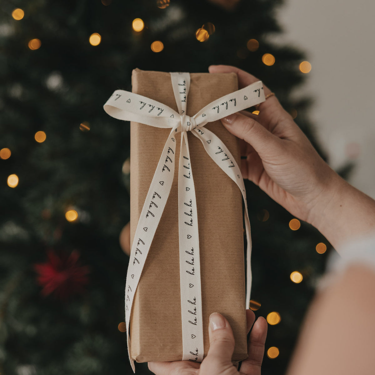 Gift ribbon "Ho ho ho" 5m - Eulenschnitt (Image 4)