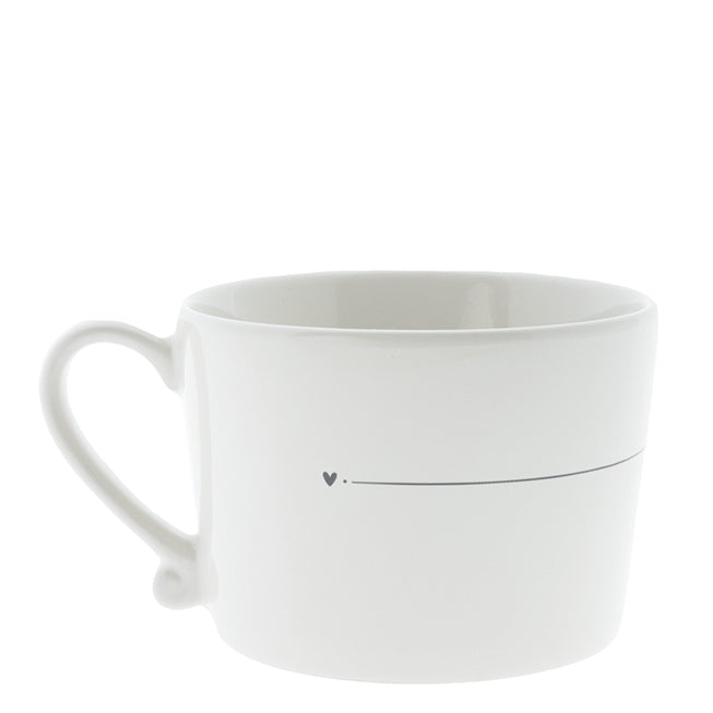 Tasse "Bisous" gross schwarz - Bastion Collections