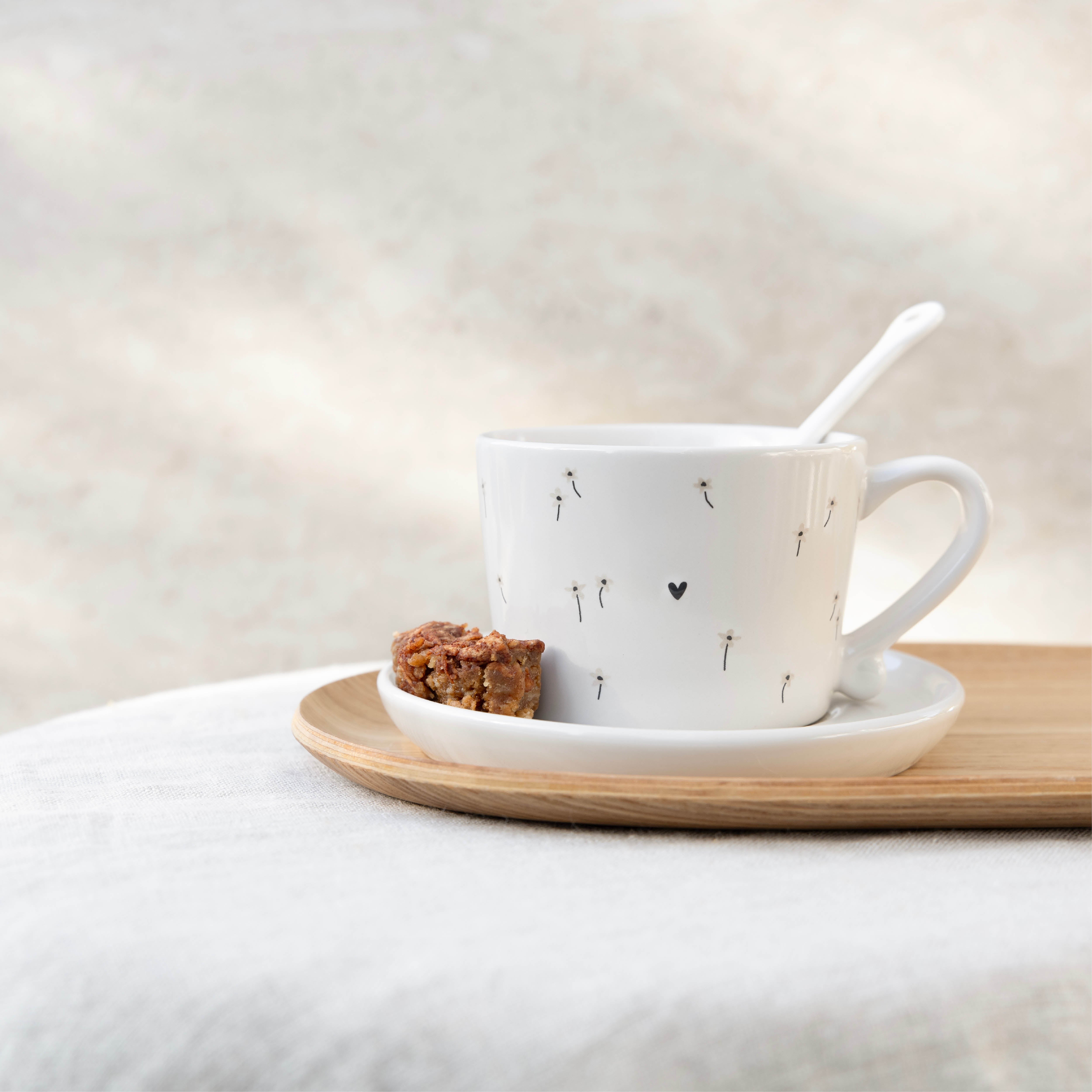 Tasse "daises" klein natural - Bastion Collections