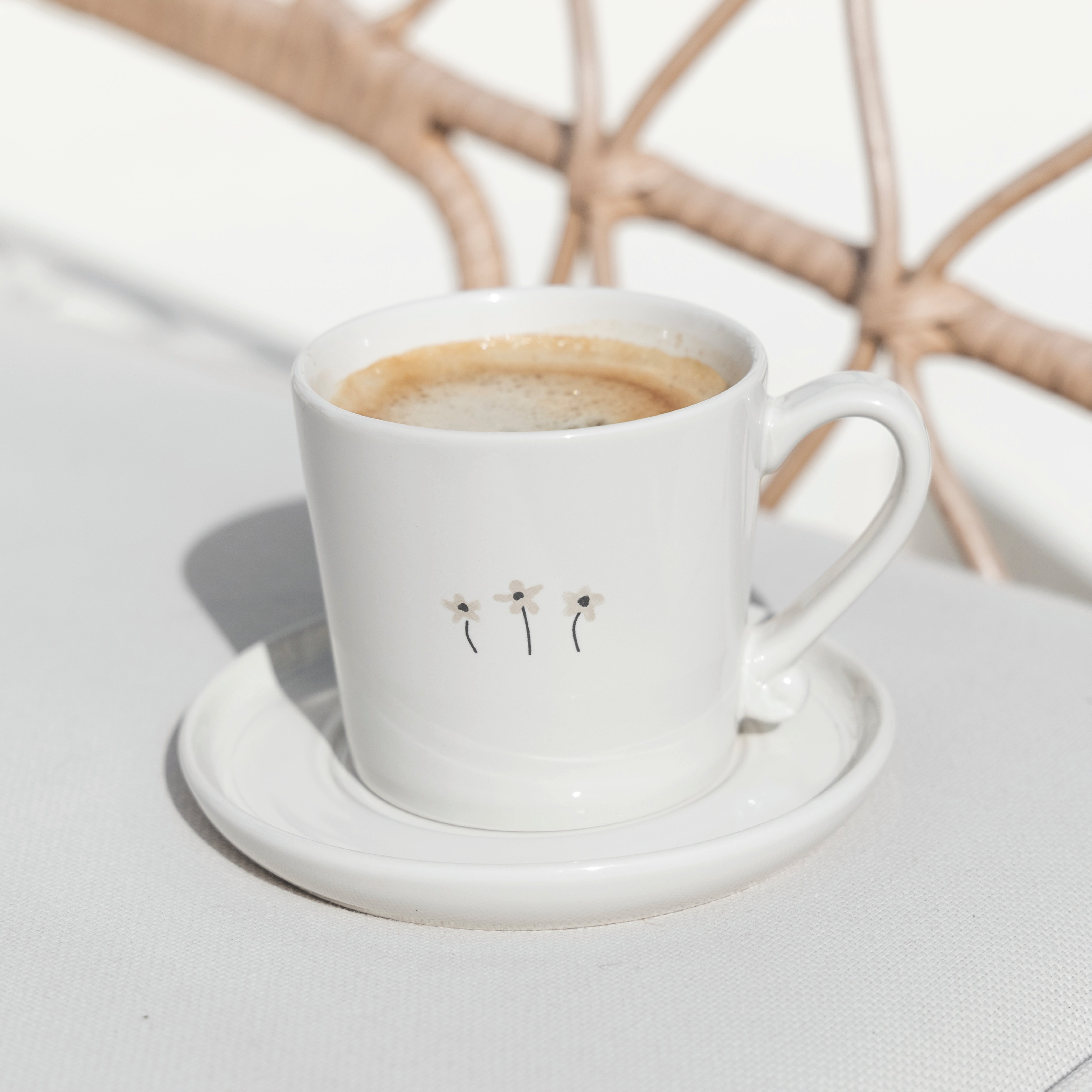 Tasse "daisies" natural - Bastion Collections