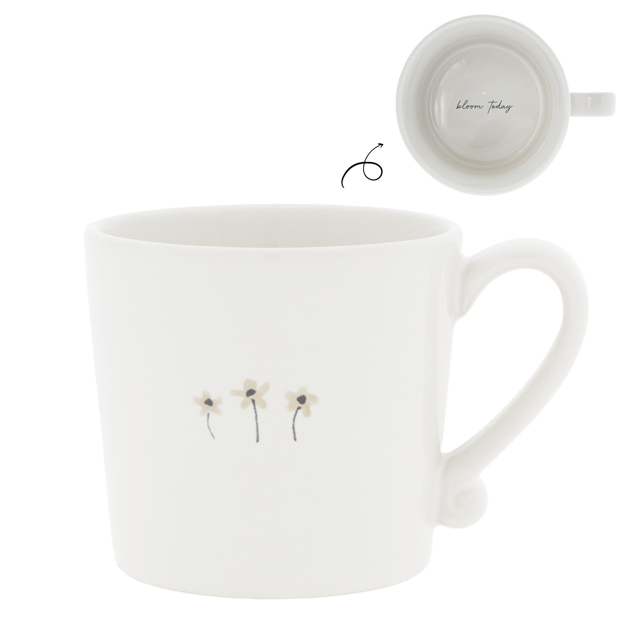 Tasse "daisies" natural - Bastion Collections