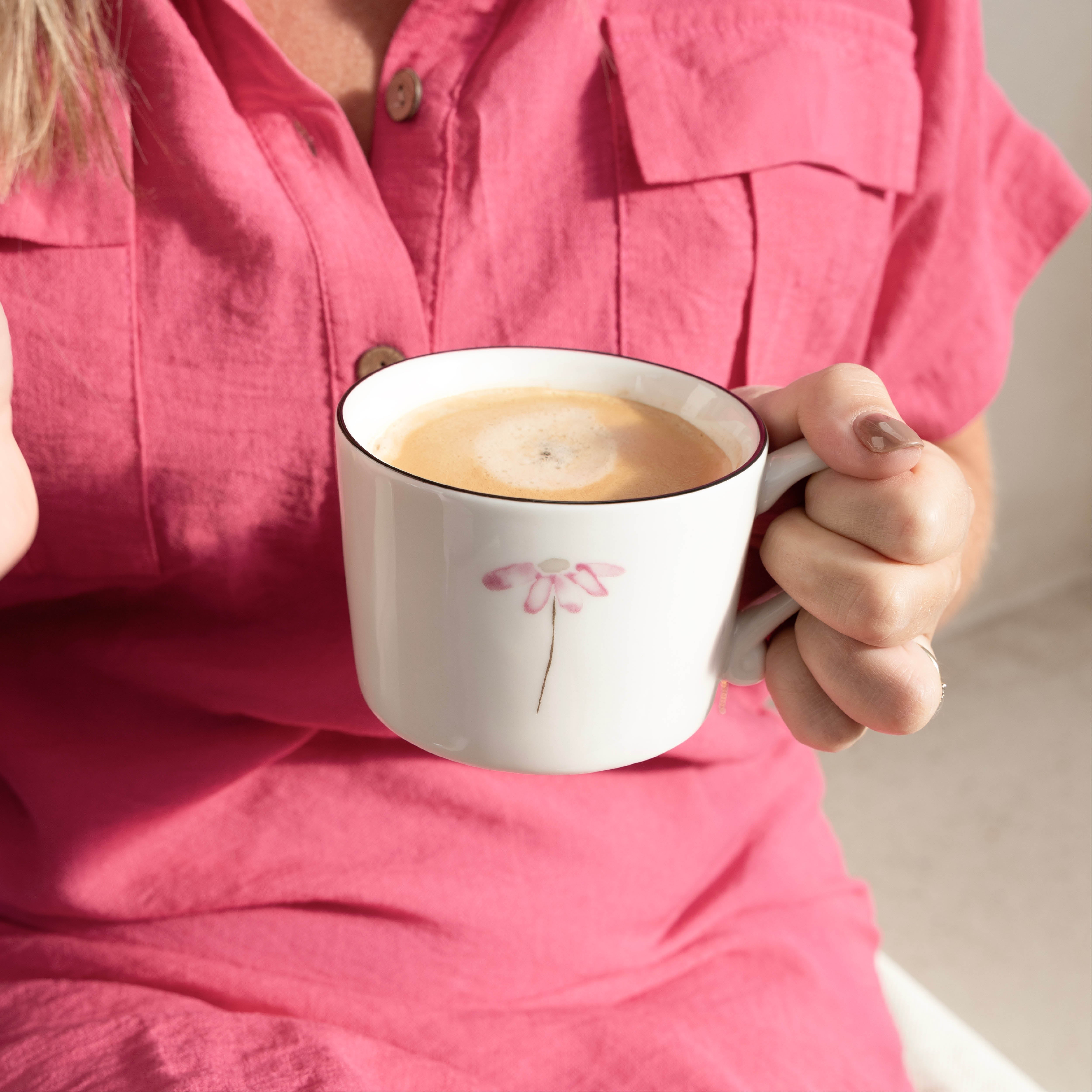 Tasse "flower" gross rose - Bastion Collections