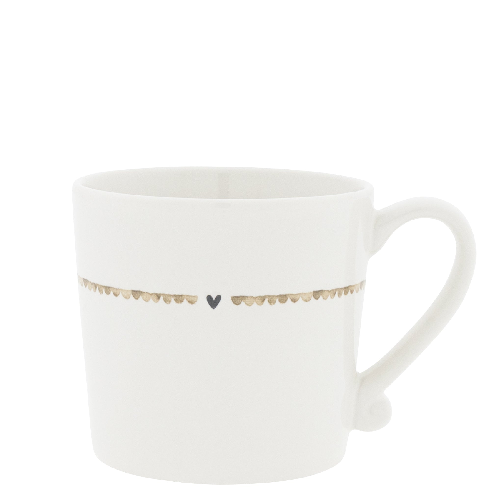 Tasse "hearts" braun - Bastion Collections