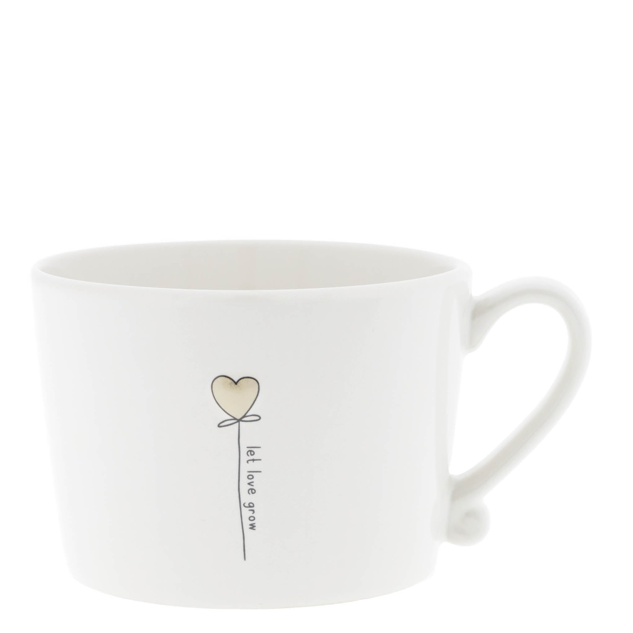 Tasse "let love grow" gross natural - Bastion Collections