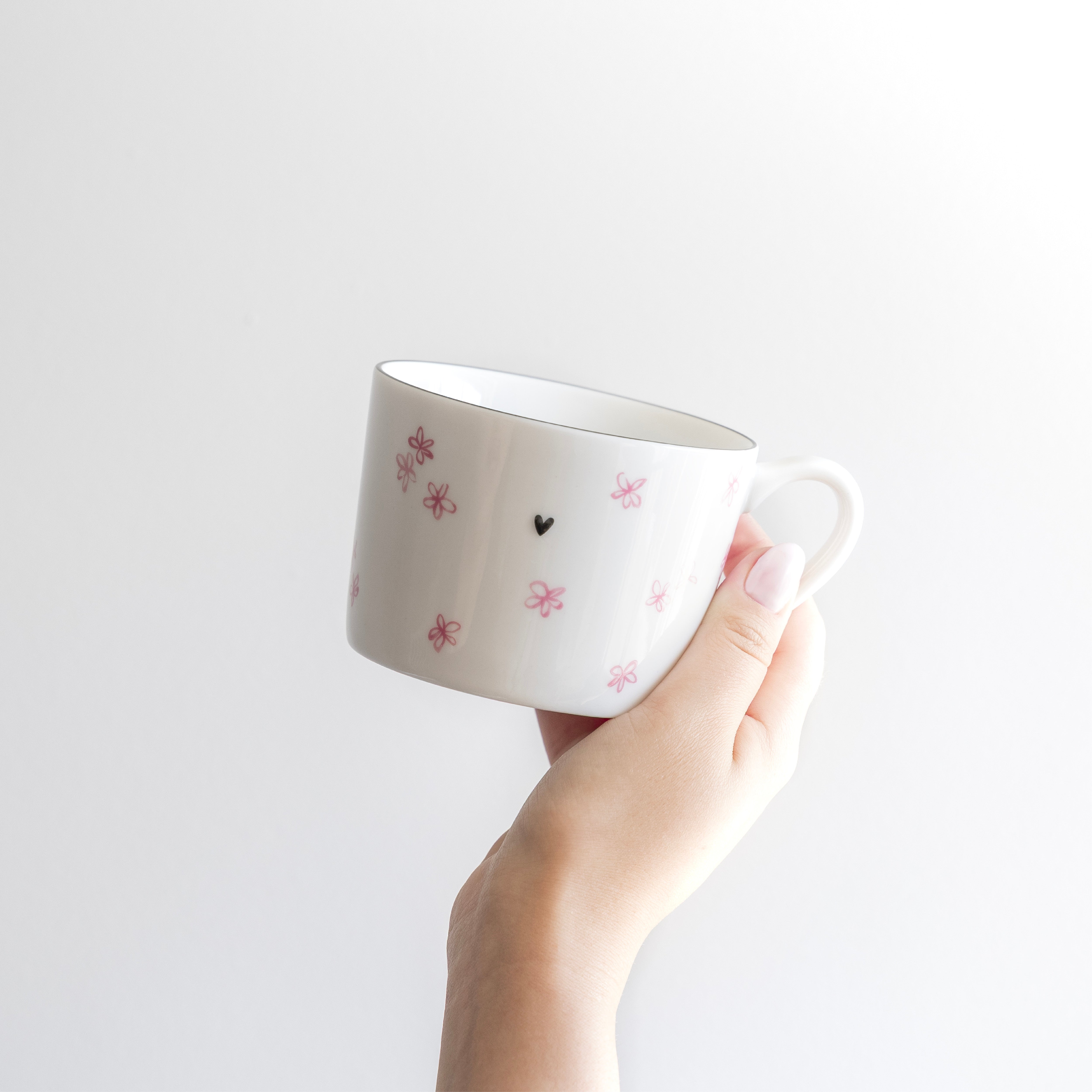 Tasse "little flowers" gross rose - Bastion Collections