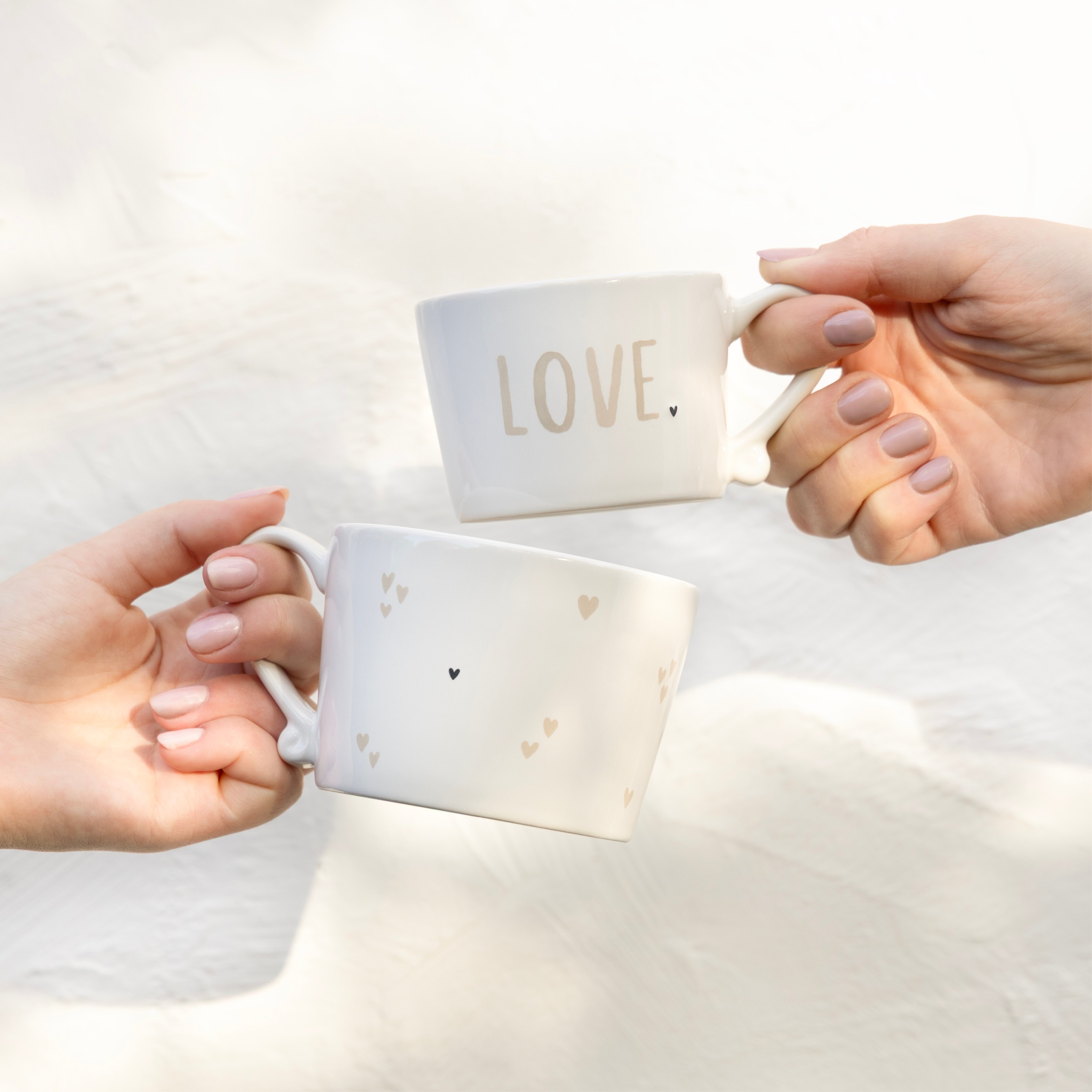 Tazza "love" piccola beige - Bastion Collections