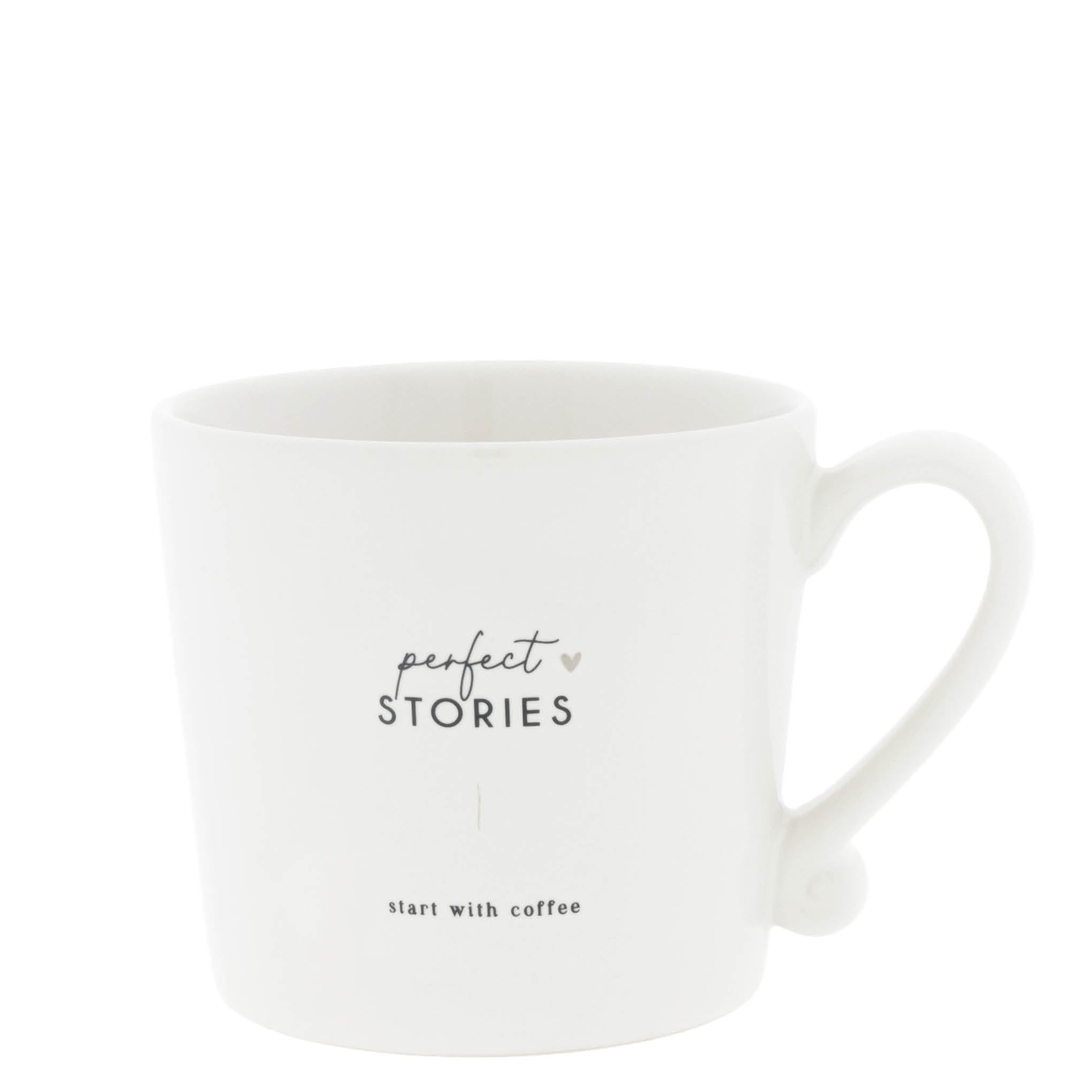 Tasse "perfect stories" schwarz - Bastion Collections