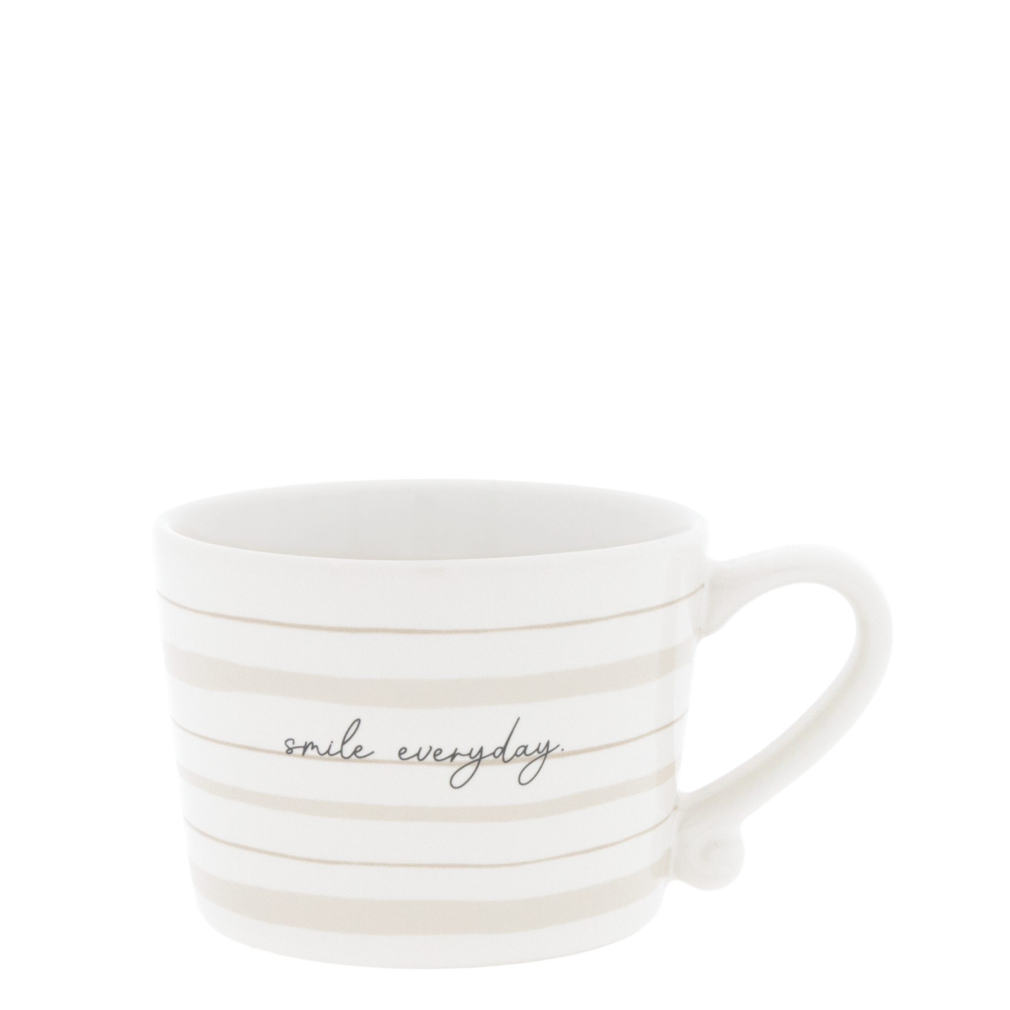 Tasse "smile everyday" klein natural - Bastion Collections