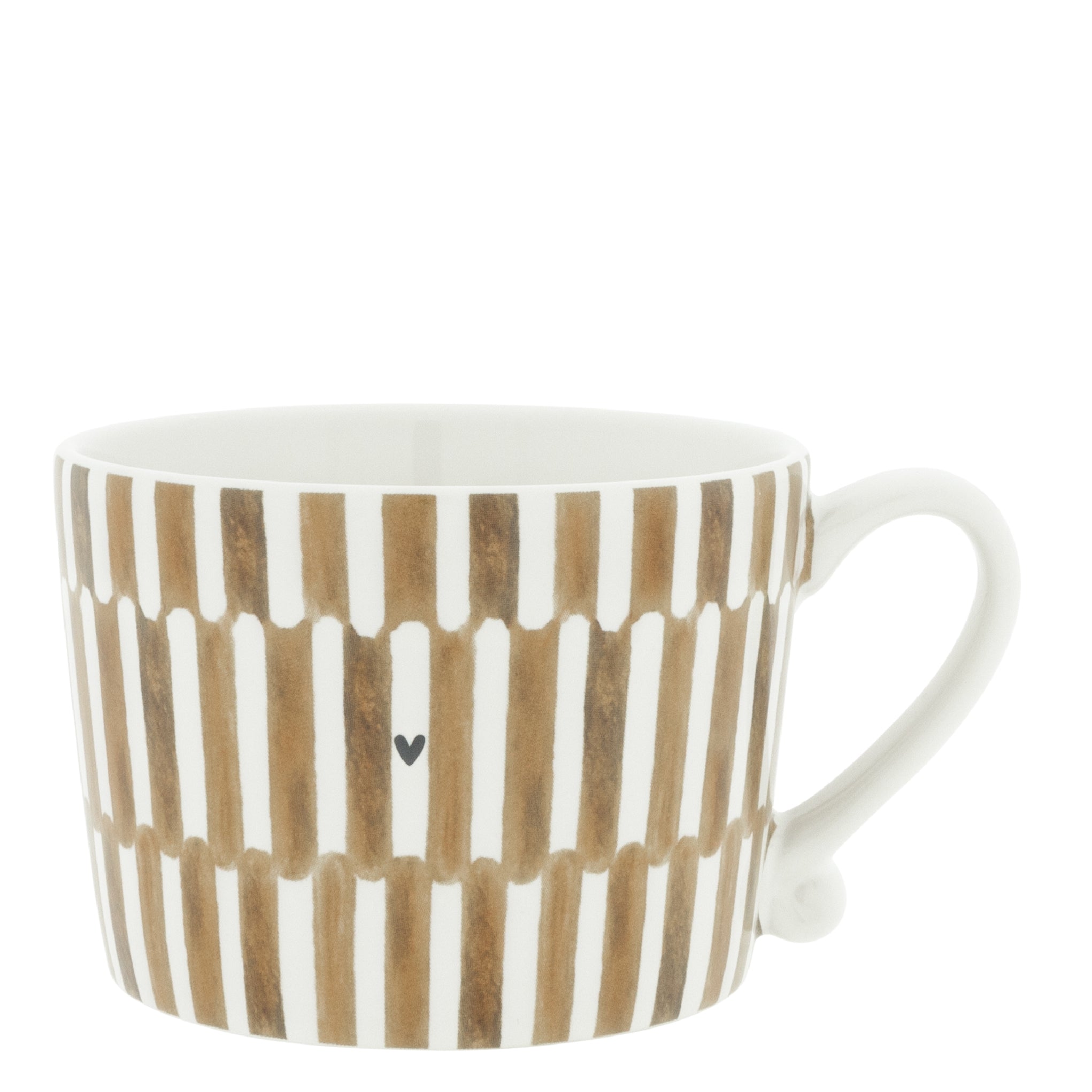 Tasse "stack the stripes" gross braun - Bastion Collections