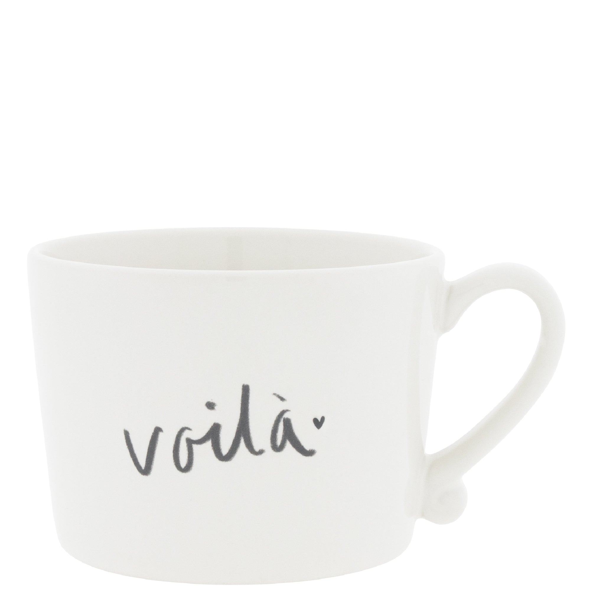 Tasse "voilà" gross schwarz - Bastion Collections