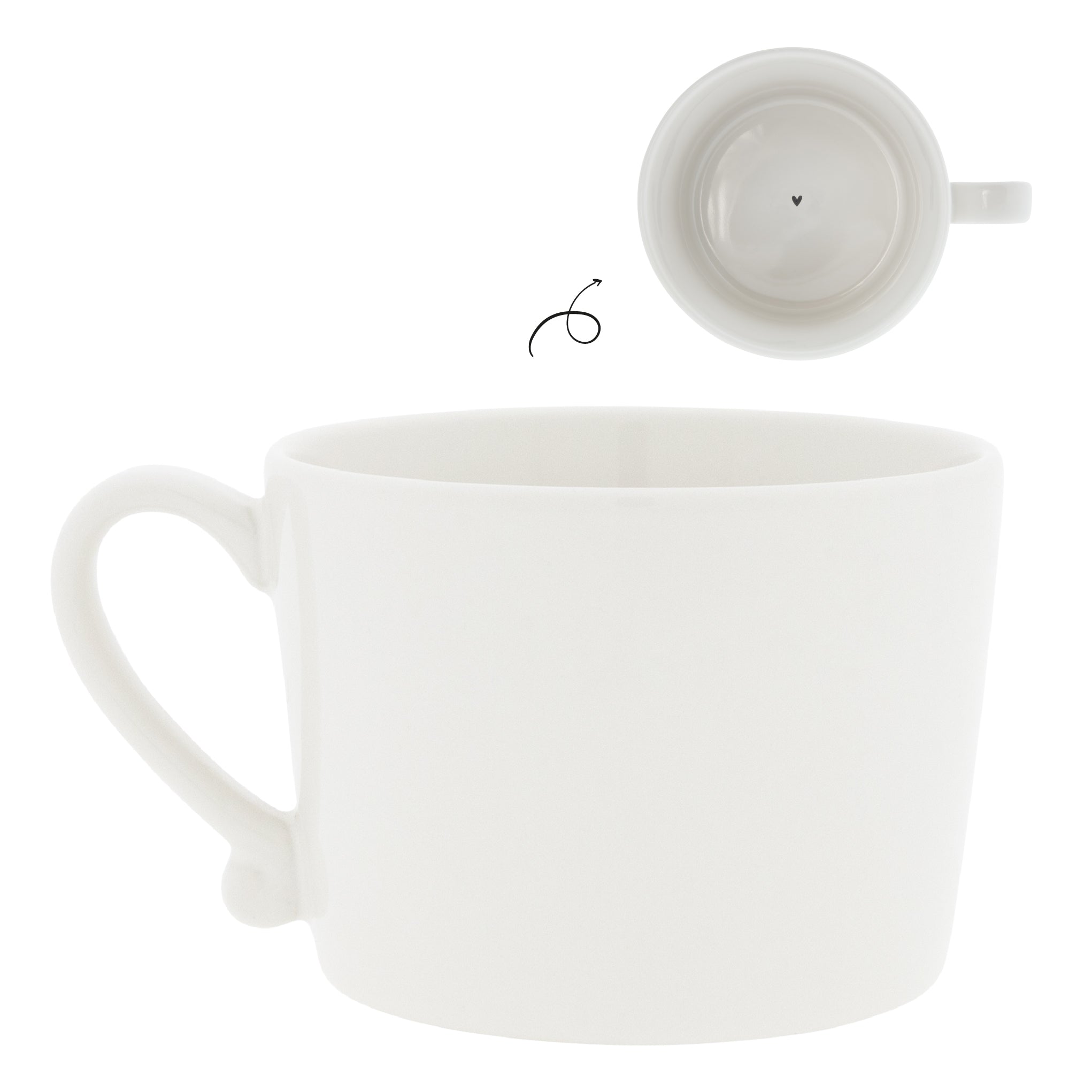 Tasse "voilà" gross schwarz - Bastion Collections