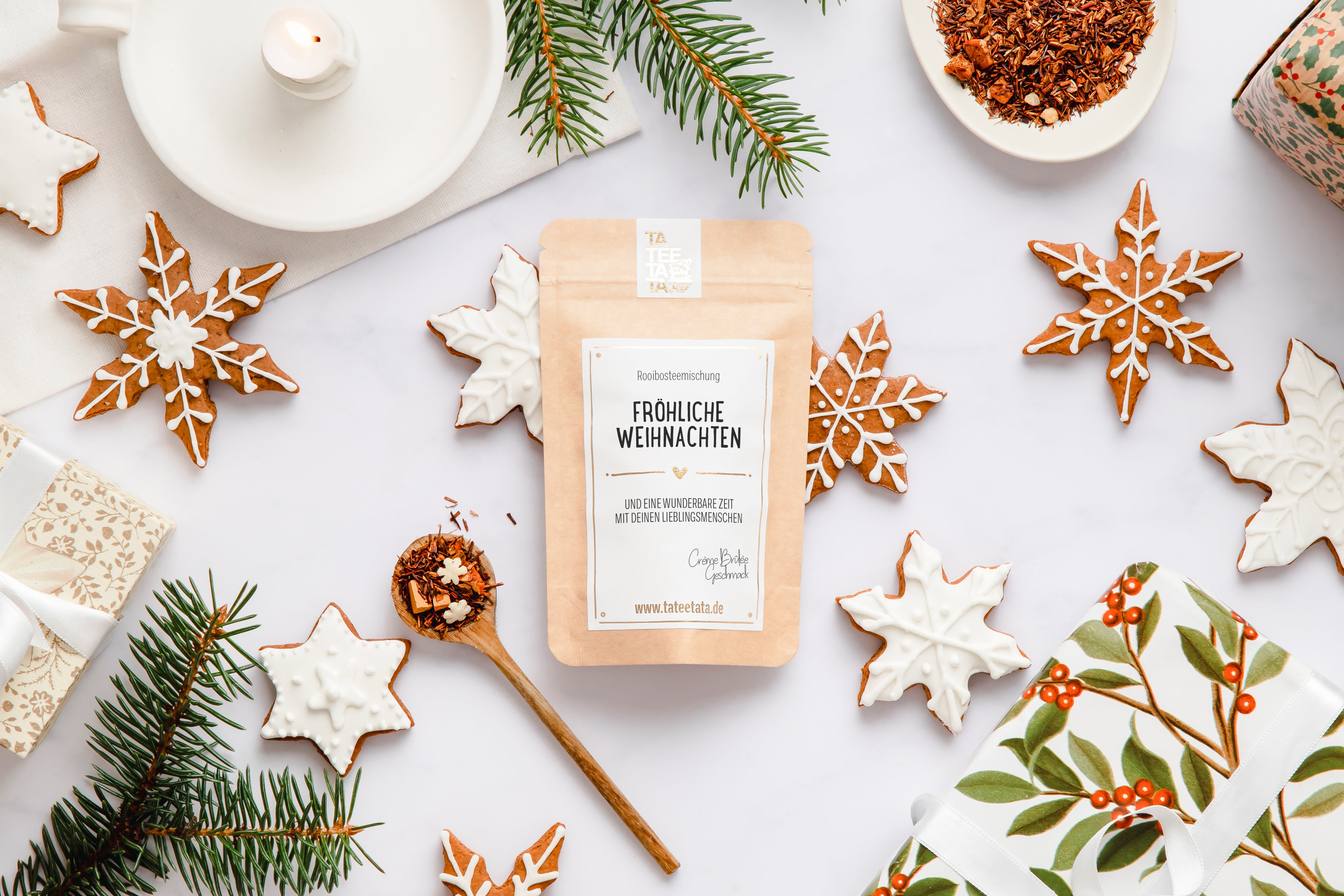 Tee "Fröhliche Weihnachten" 15g - TaTeeTaTa