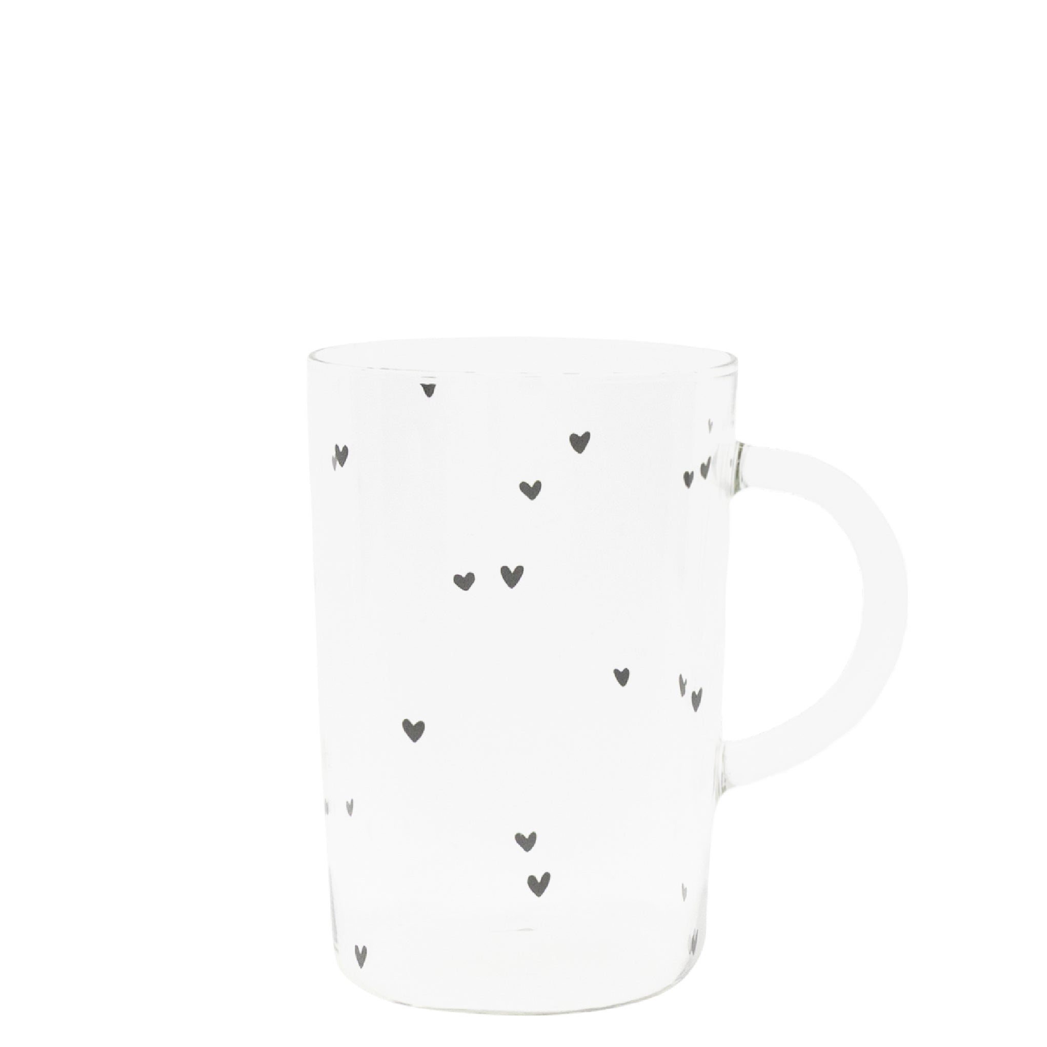 Teeglas "hearts" gross - Bastion Collections