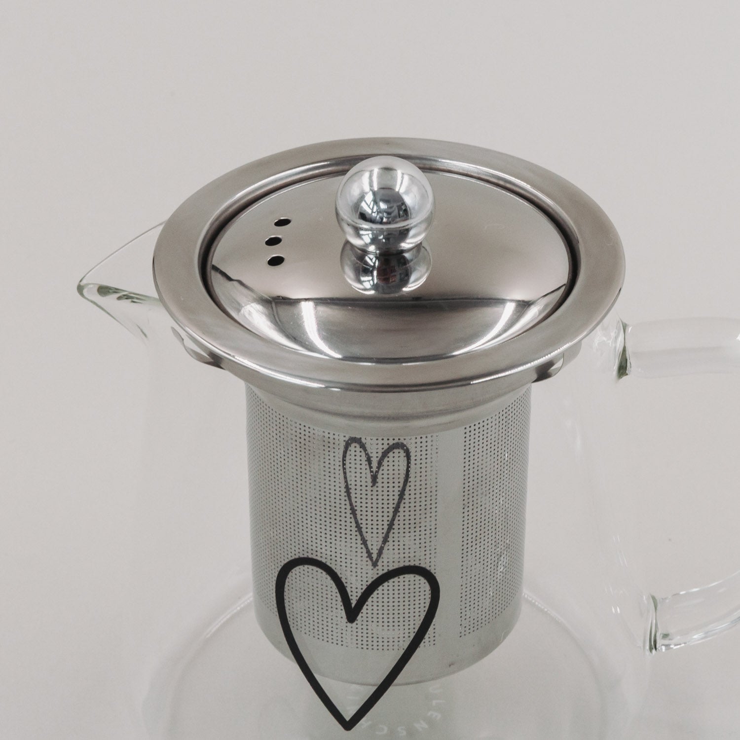 Teiera cuore 550ml nera - Eulenschnitt