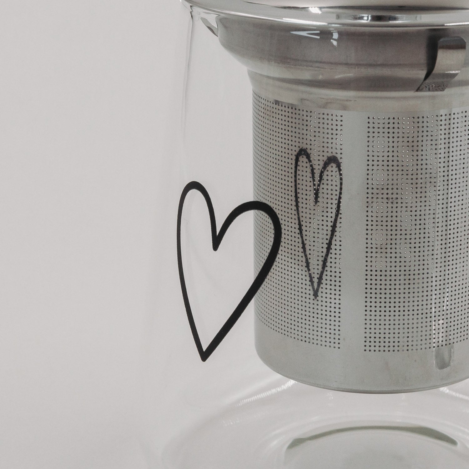 Teiera cuore 550ml nera - Eulenschnitt