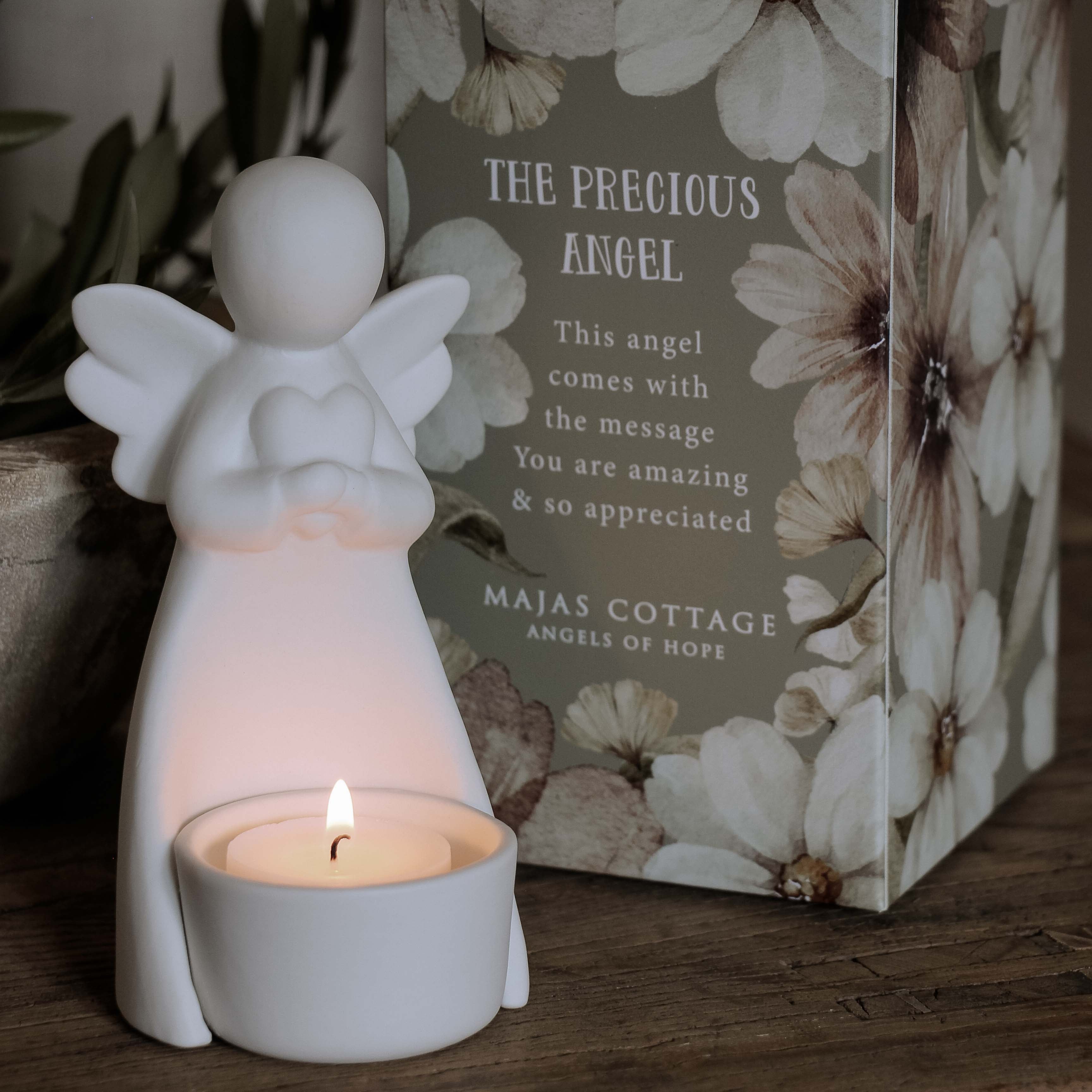 Teelichthalter Engel "Precious" - Majas Cottage