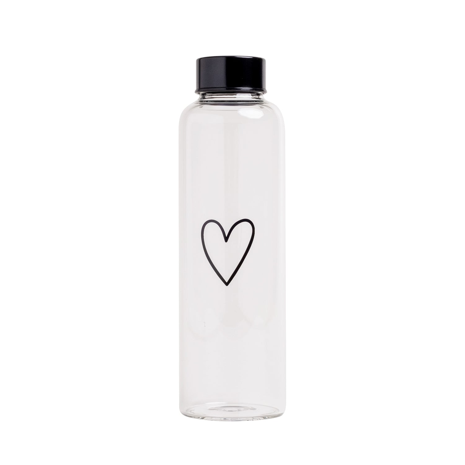 Heart Bottle 750ml Black - Eulenschnitt