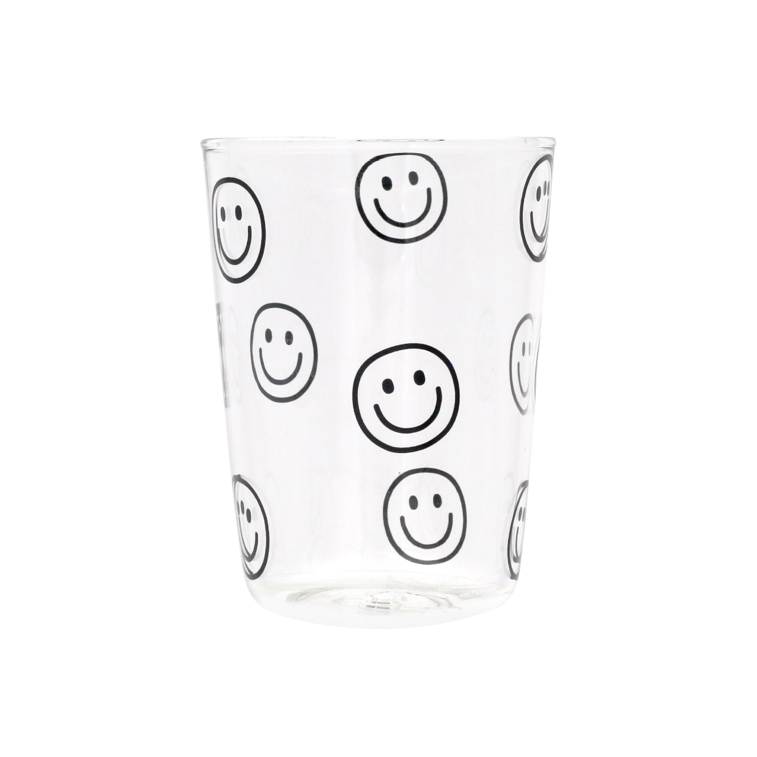Trinkglas Smileys schwarz - Eulenschnitt