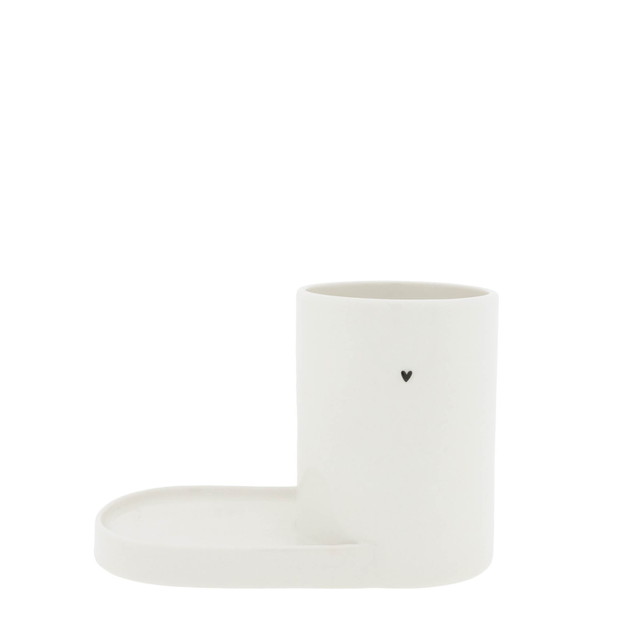 Utensilienhalter "heart" schwarz - Bastion Collections