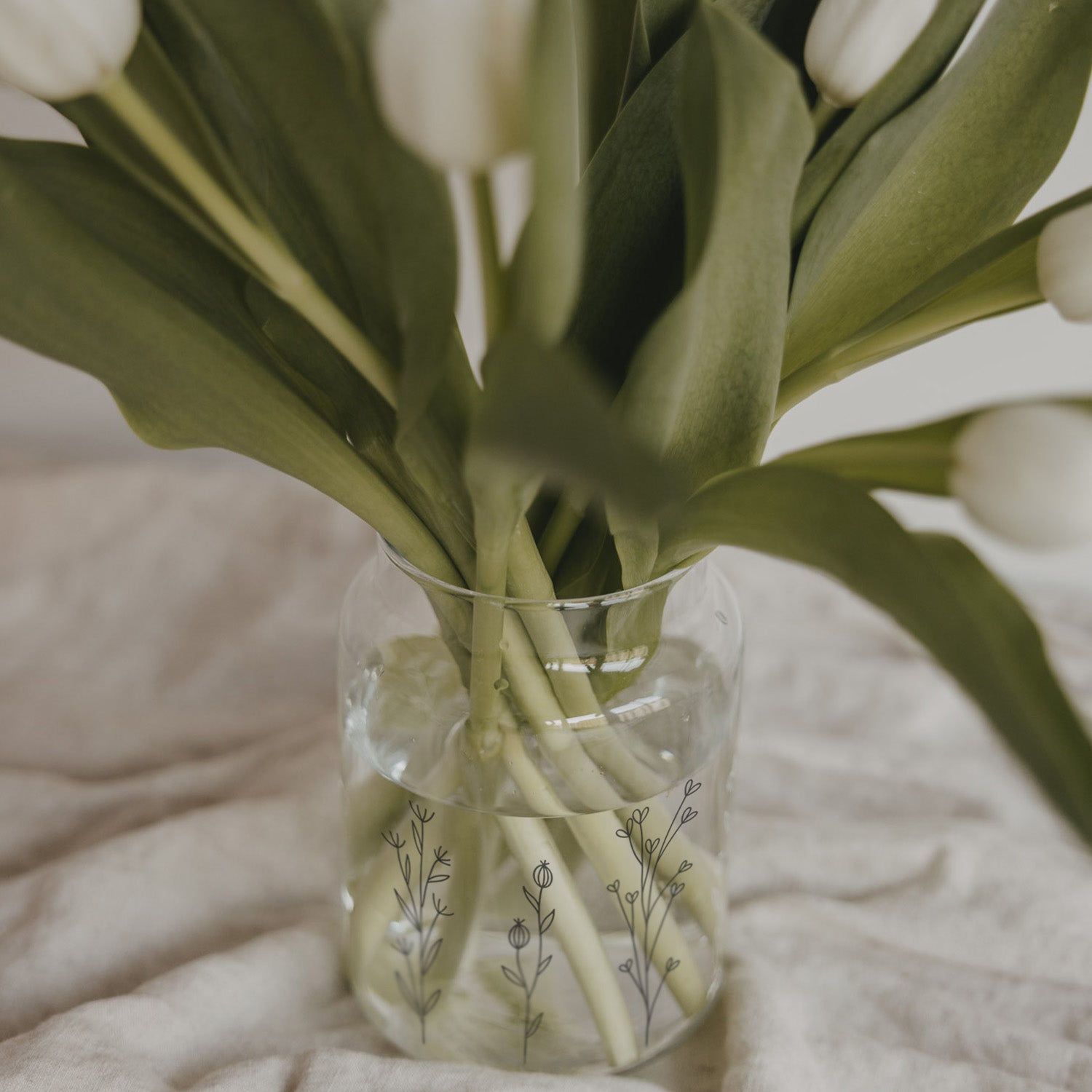 Glass vase wildflower meadow large black - Eulenschnitt (Image 3)