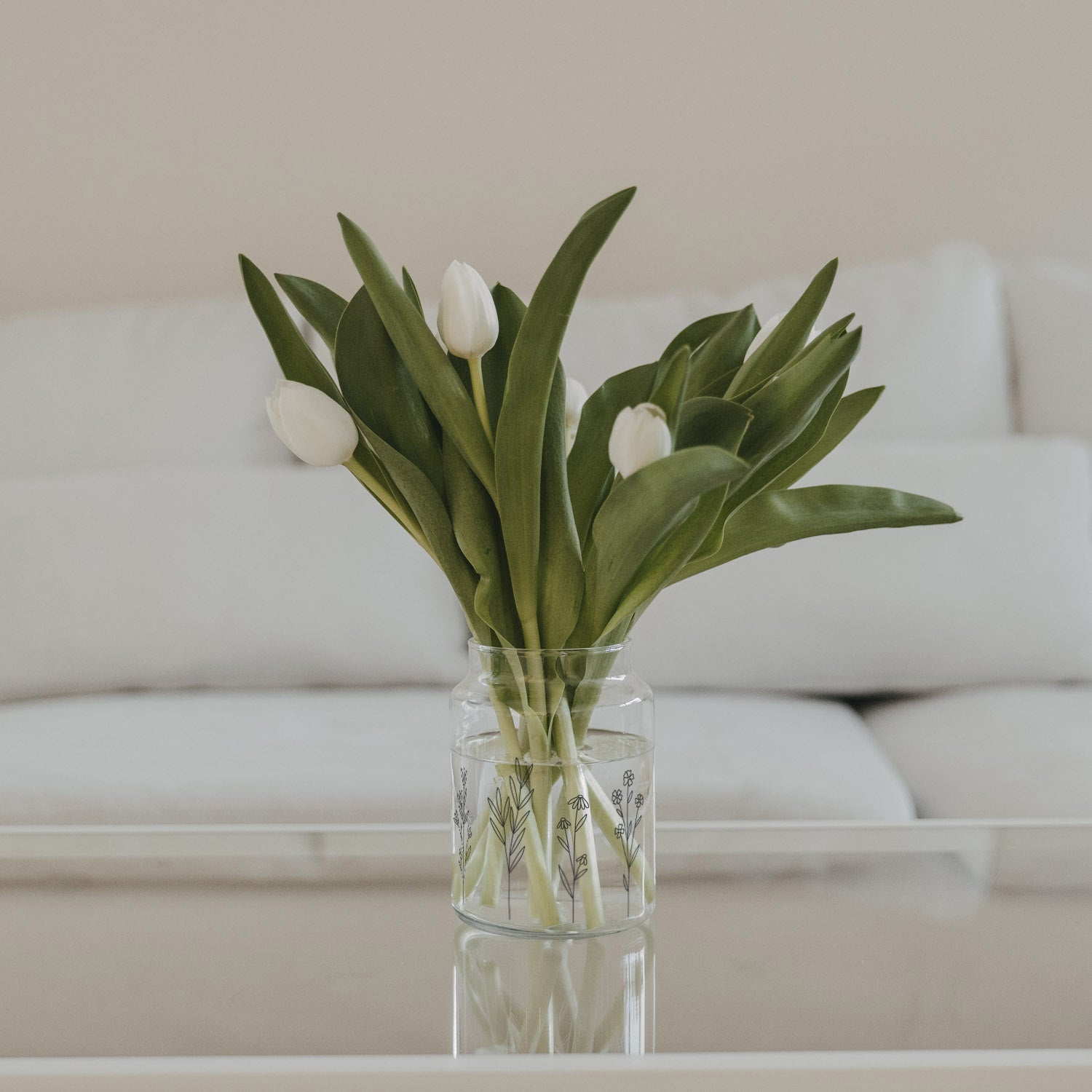 Glass vase wildflower meadow large black - Eulenschnitt (Image 4)