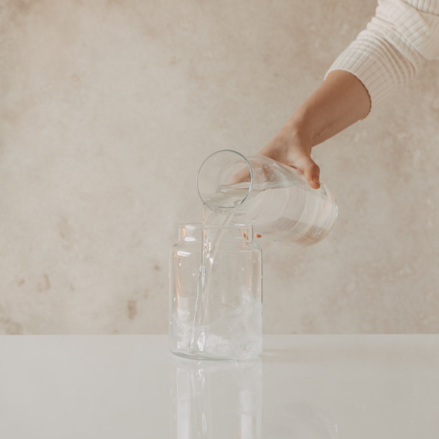 Glass vase hearts large white - Eulenschnitt (Image 6)