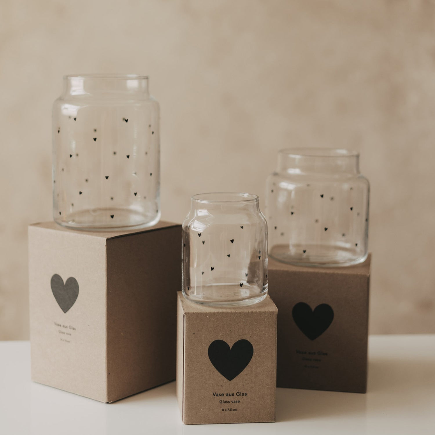 Glass vase hearts small black - Eulenschnitt (Image 9)