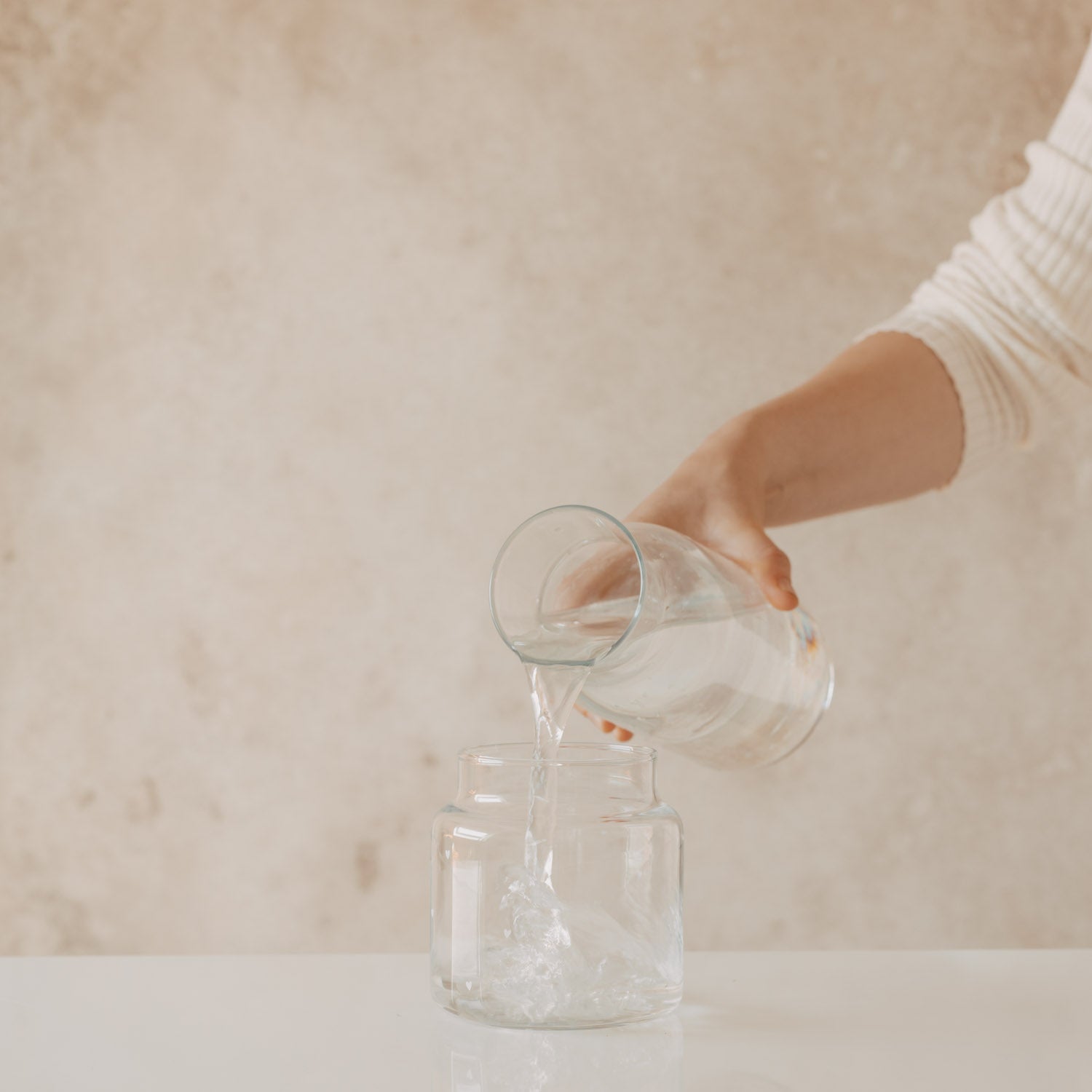 Glass vase hearts medium white - Eulenschnitt (Image 6)