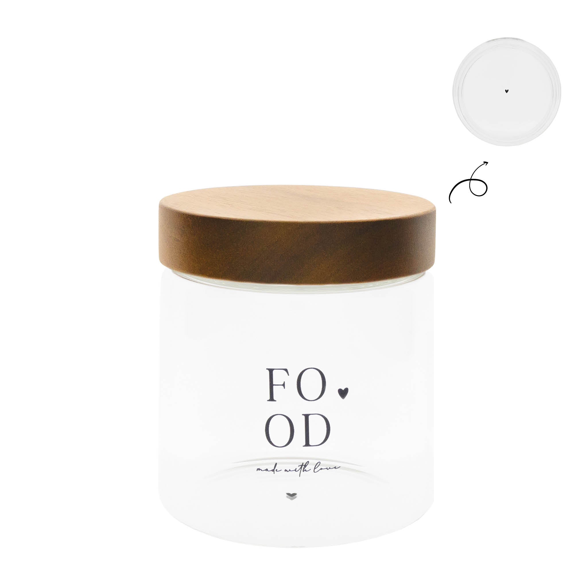 Vorratsglas "FOOD" klein - Bastion Collections