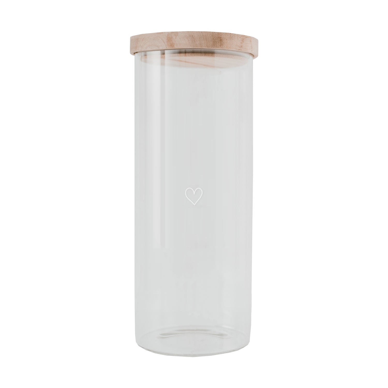 Vorratsglas Herz 25cm - Eulenschnitt