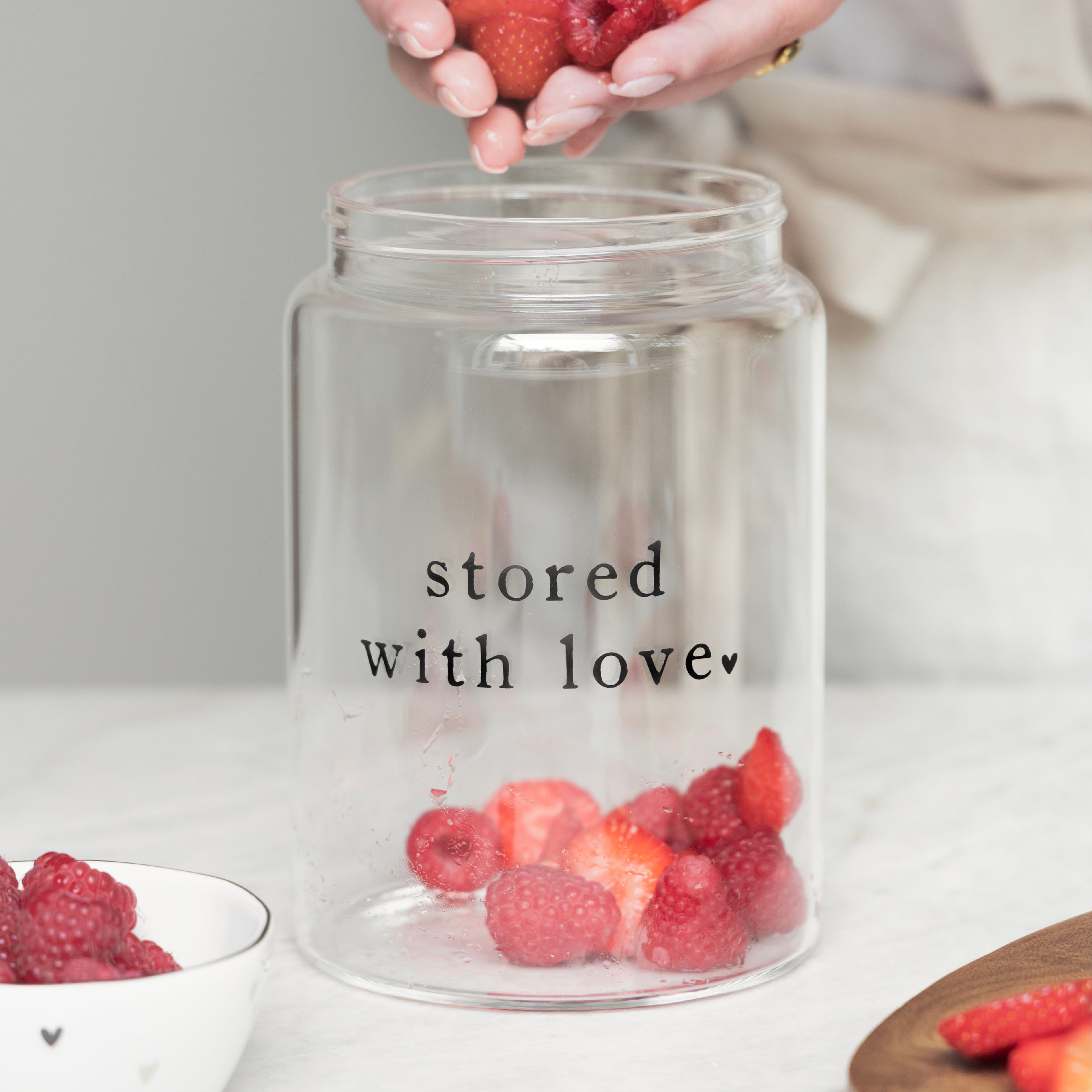 Vorratsglas "stored with love" gross - Bastion Collections
