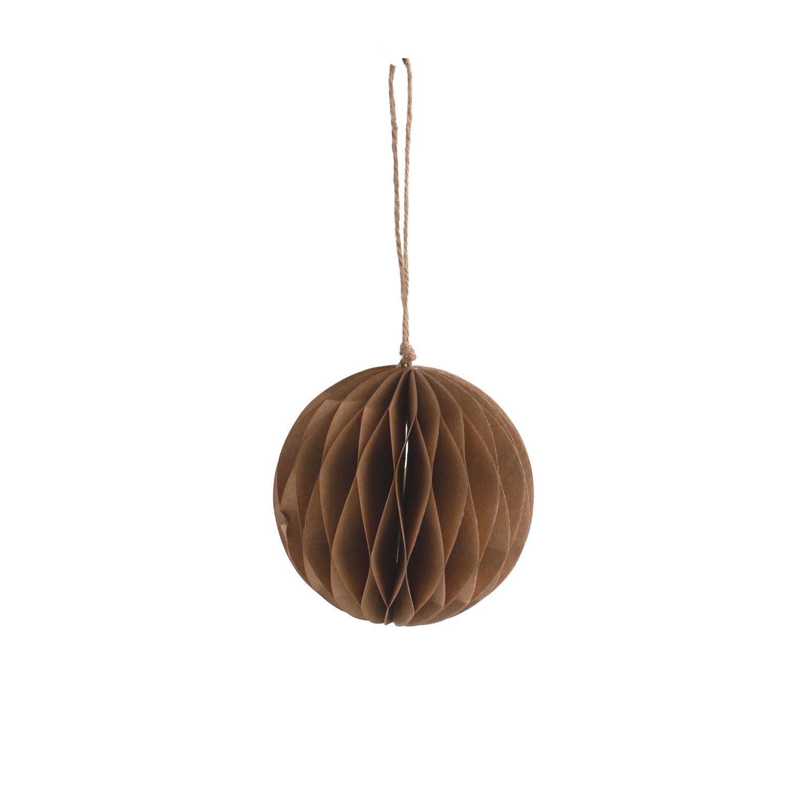 Weihnachtskugel Papier "Bolmsö" gross braun – Storefactory