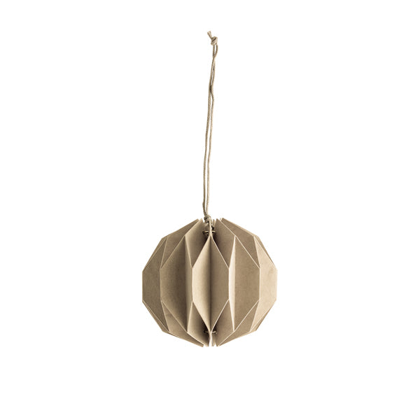 Weihnachtskugel Papier "Hylta" beige – Storefactory