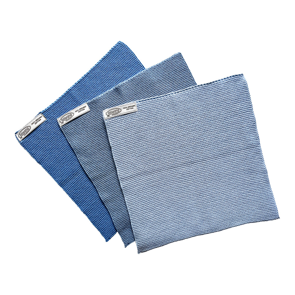 Wischtücher Eisblau Kombi 3er Set - Solwang Design