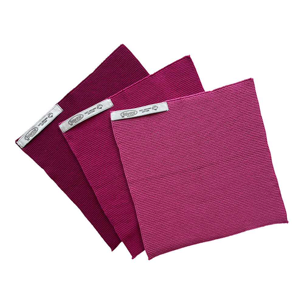 Wischtücher Himbeere Kombi 3er Set - Solwang Design