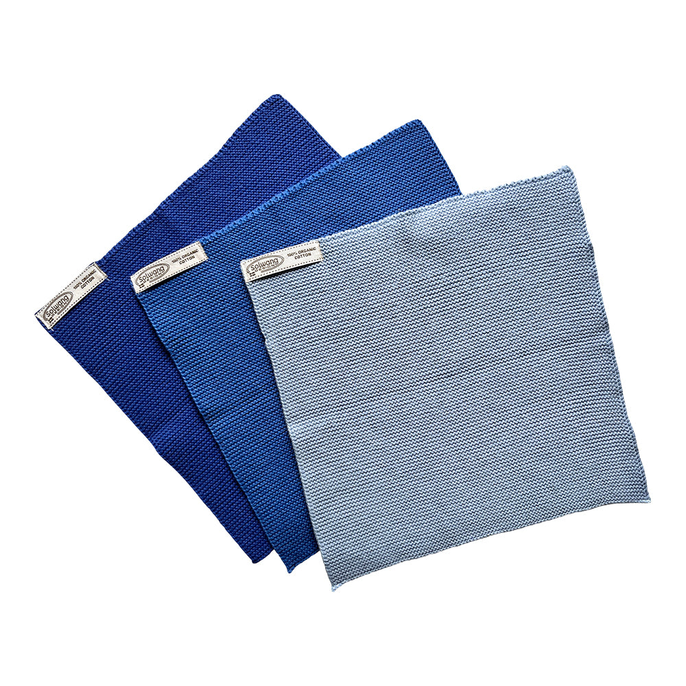 Wischtücher Klares Blau Kombi 3er Set - Solwang Design