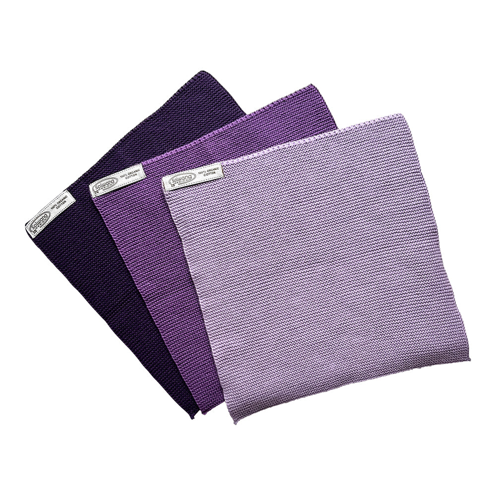 Wischtücher Lila Kombi 3er Set - Solwang Design