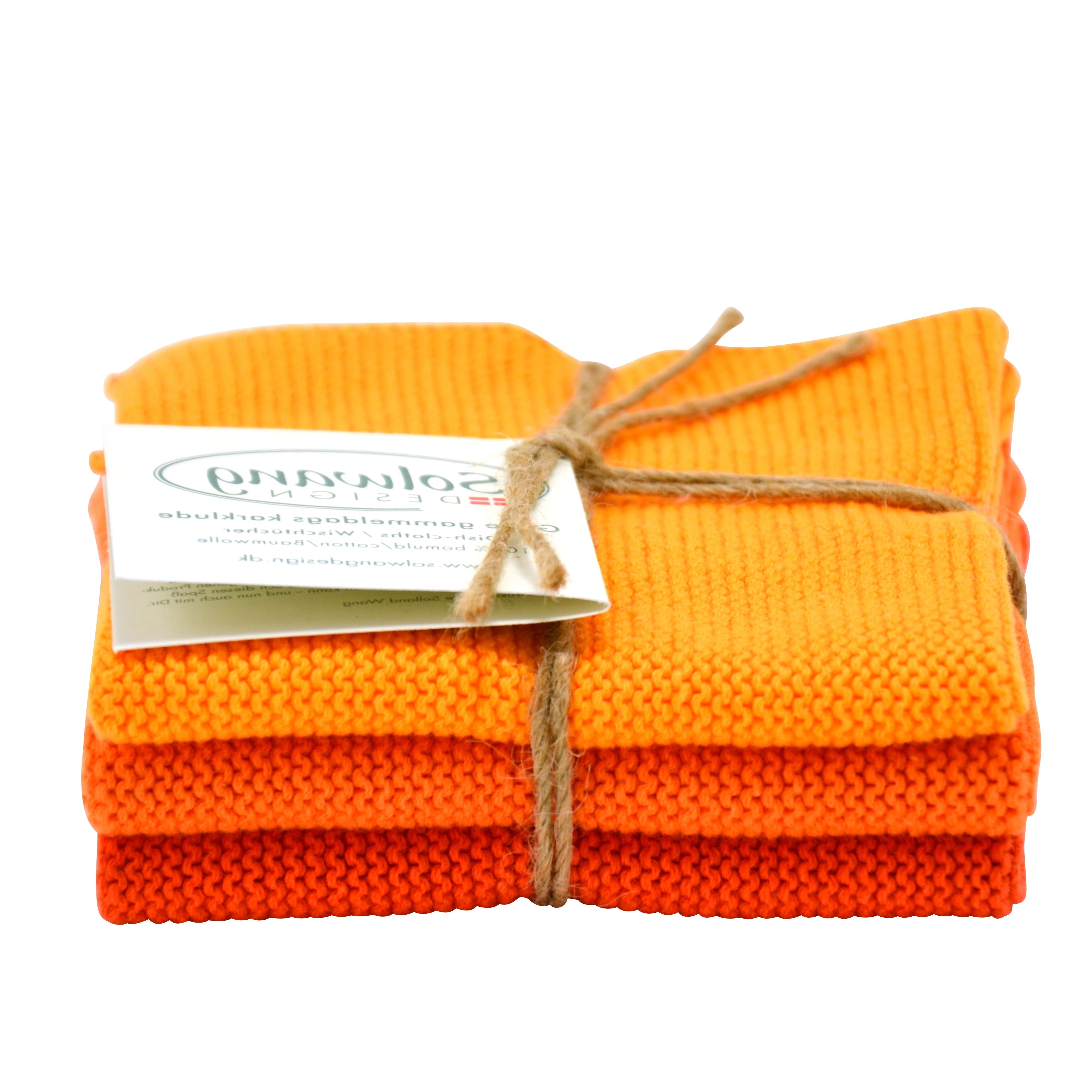 Wischtücher Orange Kombi 3er Set - Solwang Design