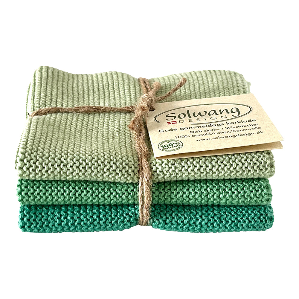 Wischtücher Sommergrün Kombi 3er Set - Solwang Design