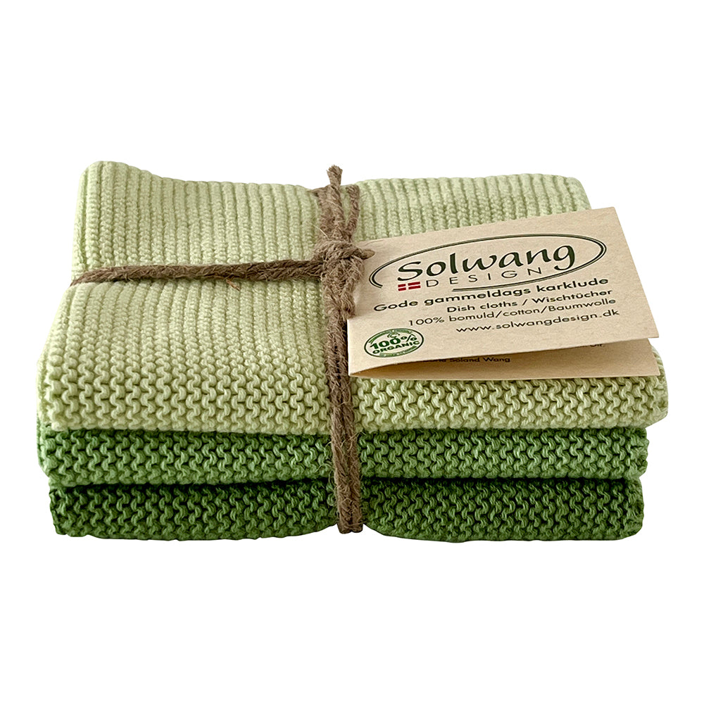 Wischtücher Staubiges Grün Kombi 3er Set - Solwang Design