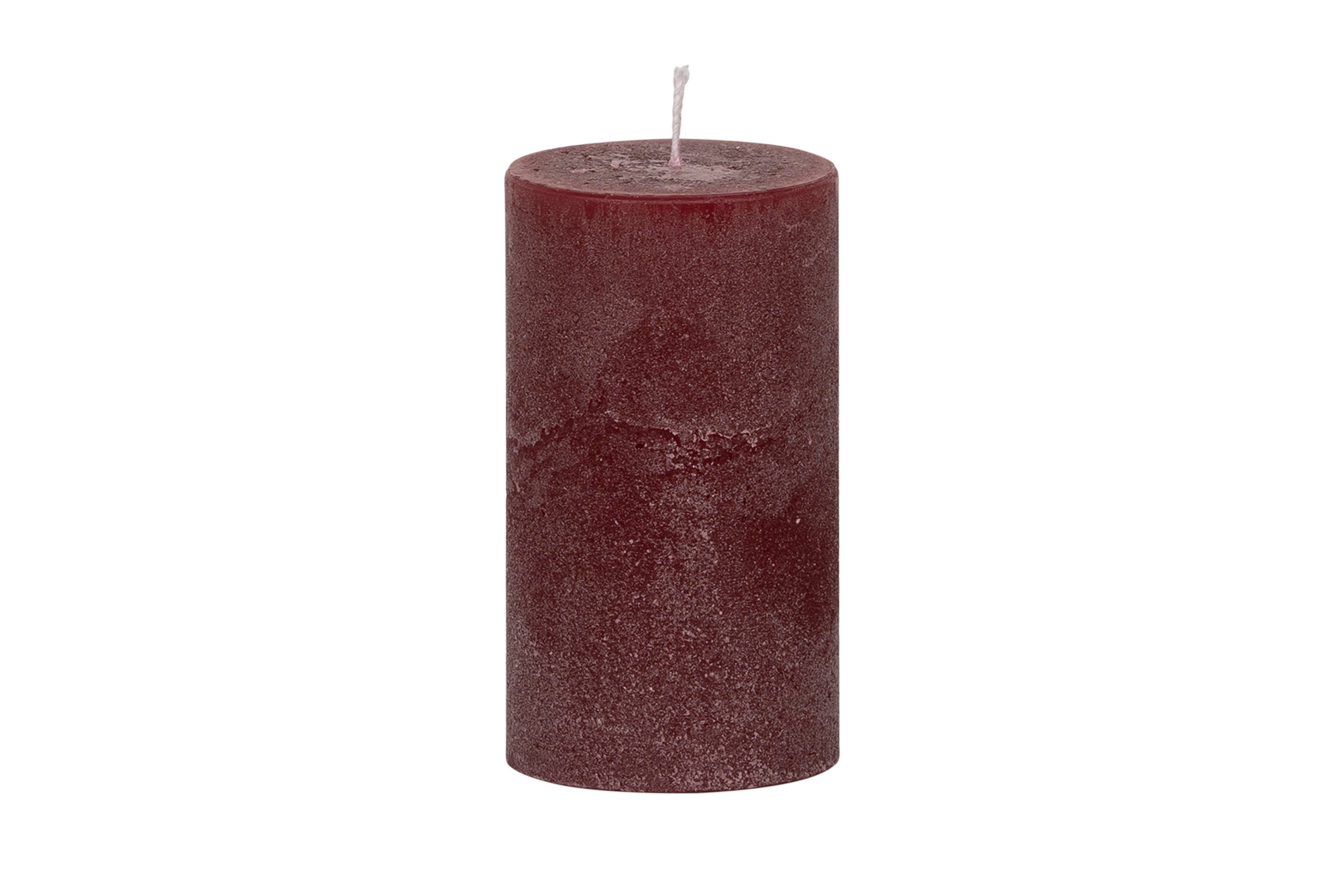 Zylinderkerze 12x6.6cm Bordeaux - Weizenkorn