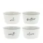 Mobile Preview: Mini bowls "oil, butter, salt, olive" black set of 4 - Bastion Collections - Article Picture 1