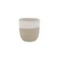Mobile Preview: Stoneware mug "GLÜCKLICH" small - handmade - Eulenschnitt