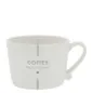 Preview: Tasse "COFFEE MAKES YOU HAPPY" gross grau - Bastion Collections Artikelbild 1