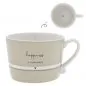 Preview: Tasse "Happiness is homemade" gross beige - Bastion Collections Artikelbild 1