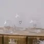 Mobile Preview: Vase aus Glas Herz 10x9.5cm schwarz - Eulenschnitt Artikelbild 4