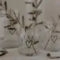 Mobile Preview: Vase of Glass Heart small black - Eulenschnitt