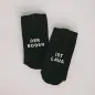 Preview: Socken "DER BODEN IST LAVA" schwarz 39-42 - Eulenschnitt Artikelbild 2